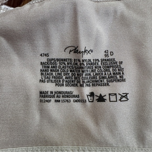 Playtex 18 Hour Bra Wirefree Ultimate Lift & Support Nude Comfort Size 42D - Picture 5 of 15